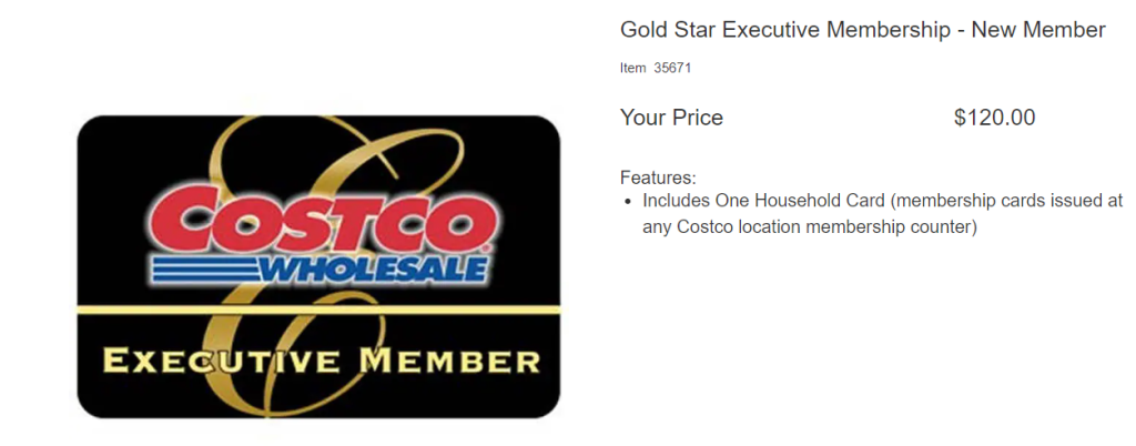 Executive Costco Membership